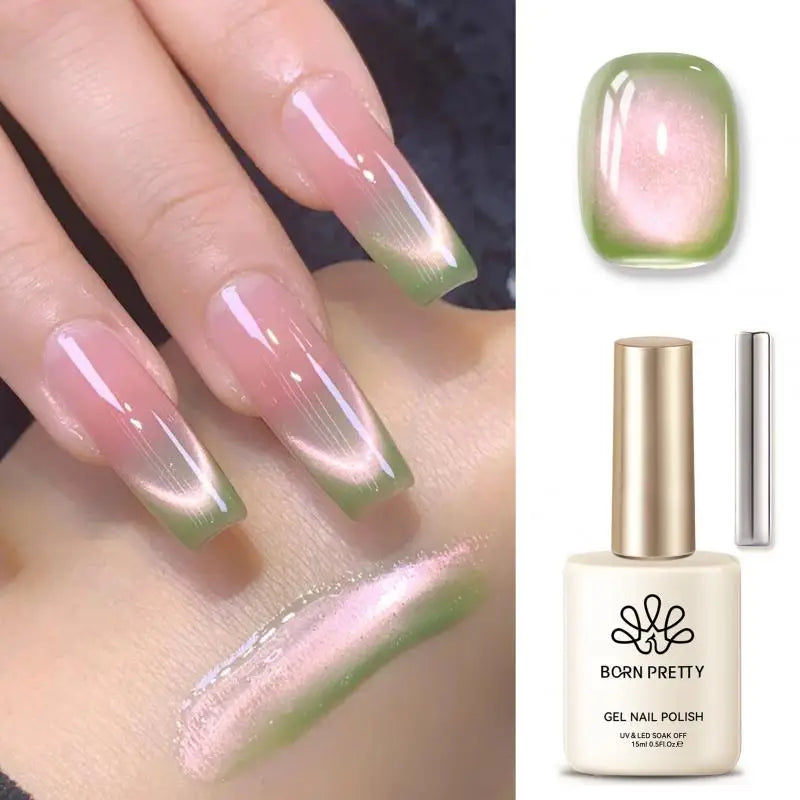 Blushimmer Born Pretty Milky Jelly Rubber Base Gel for gel nail polish, 15ml, self-leveling nude UV soak-off semi-permanent gel