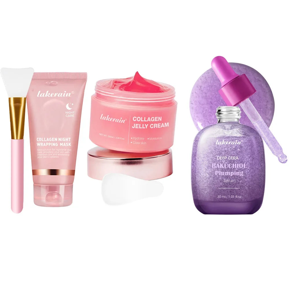 Korean Deep Collagen Mask Peel Off Mask Face Anti Wrinkle Lifting Skin Care Masks Bio Pack Night Wrapping Woman Overnight Skin