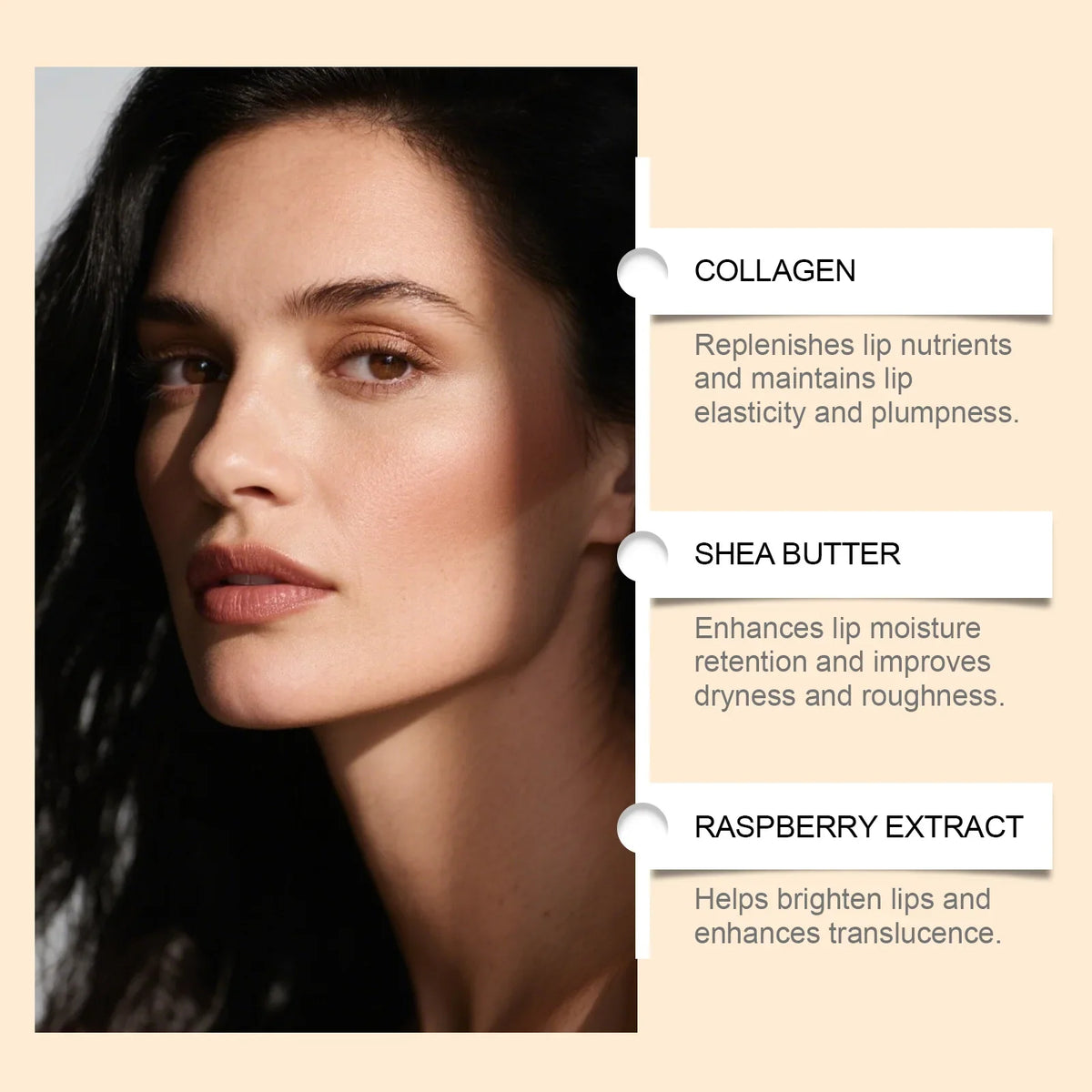 Blushimmer collagen lip mask overnight repair treatment showing a jar of moisturizing, nourishing lip care for dry, flaky lips.