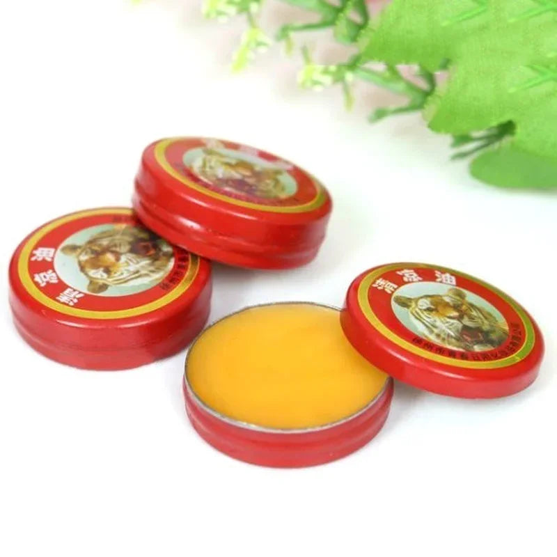 Blushimmer 5-piece Tiger Essential Tigre Balm Plasters with tiger essential oils for mosquito relief, headache, cold, and dizziness.