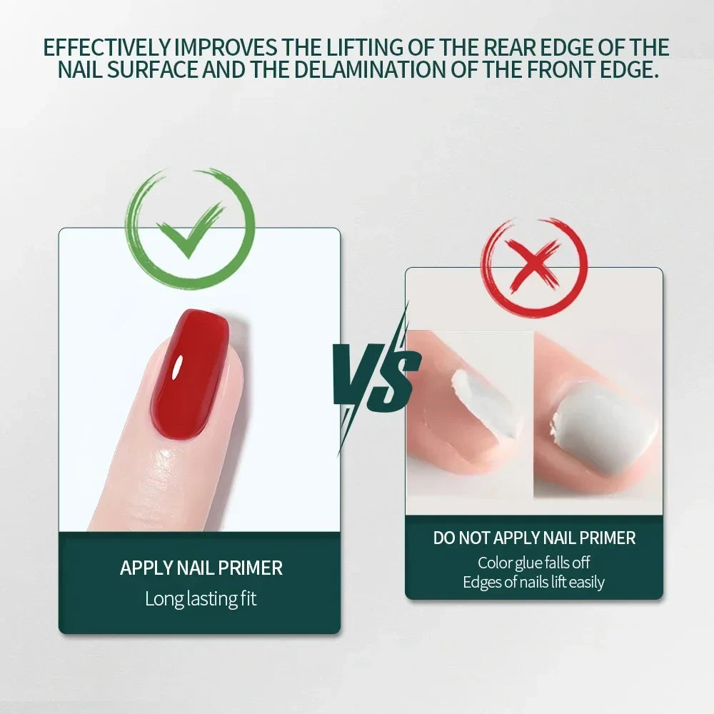 Blushimmer Nailpop Nail Dehydrator and Primer set with acid-free natural nail prep for acrylic and UV gel nails, fast drying, superior bonding.
