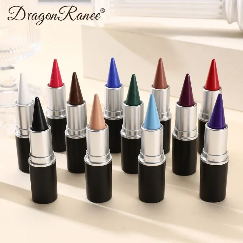 Waterproof Blushimmer eyeliner gel in black and blue, quick-drying, easy-to-wear cream eye liner pen for makeup and cosmetics.