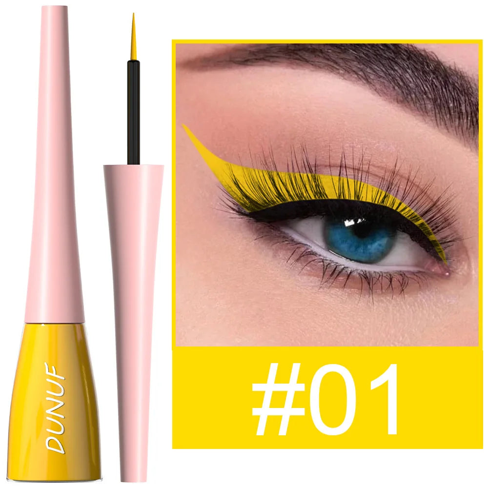 Matte dark green waterproof liquid eyeliner pencil by Blushimmer, ultra-thin, quick-drying, long-lasting eye makeup product.