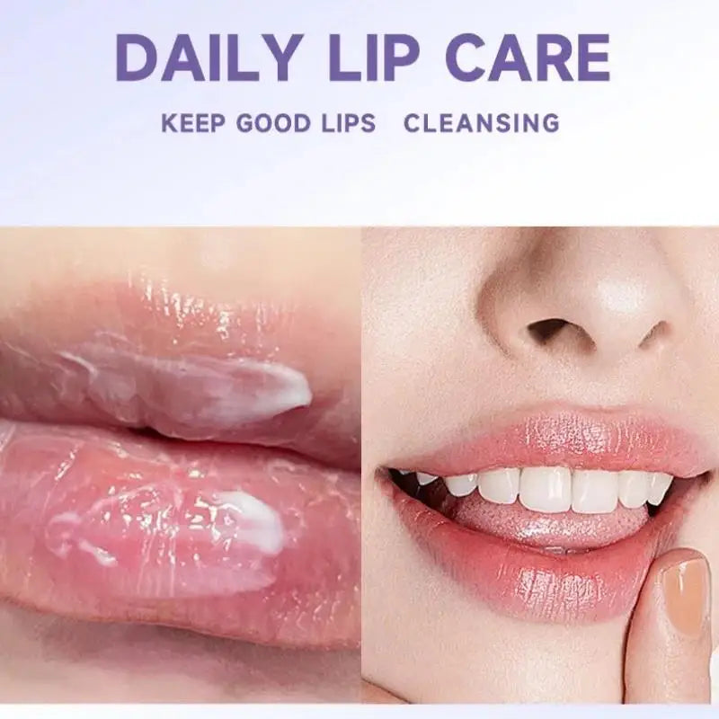 Blushimmer Bubble Lip Exfoliator foaming scrub with gentle cleansing, moisturizing, and hydrating for soft, smooth lips.