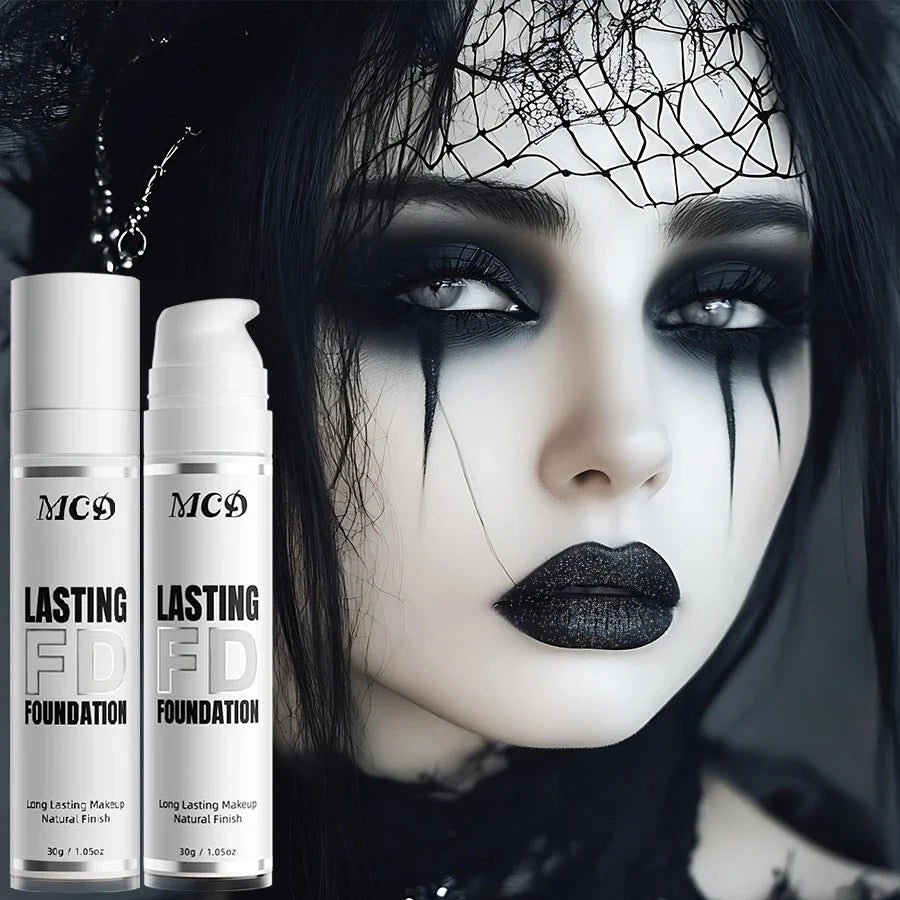 1PC Pure White Liquid Foundation for COS stage Makeup Long-lasting concealer Mixable Pure White Base Foundation Adjuster Lighte