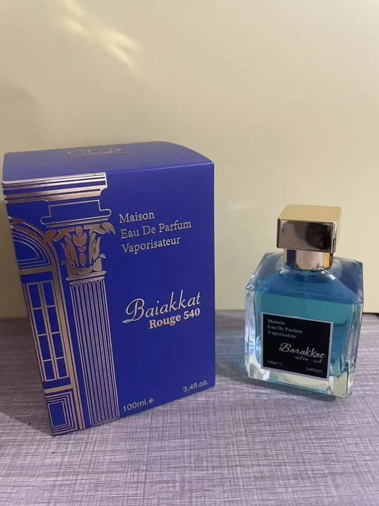 Maison Francis Kurkdjian Baccarat Rouge 540 Pure perfume bottle with amber floral design, 2.3oz, unisex long-lasting fragrance.