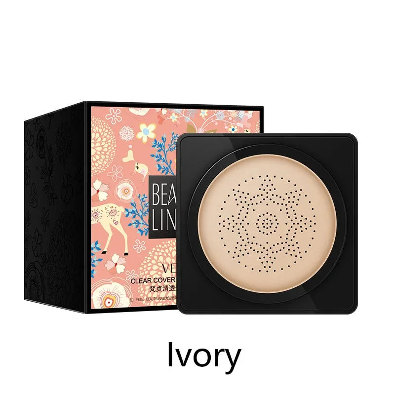 Mushroom Head Air Cushion CC Cream Foundation Moisturizing Long Lasting Face Comestics Natural Brighten Face Base Tone Make Up