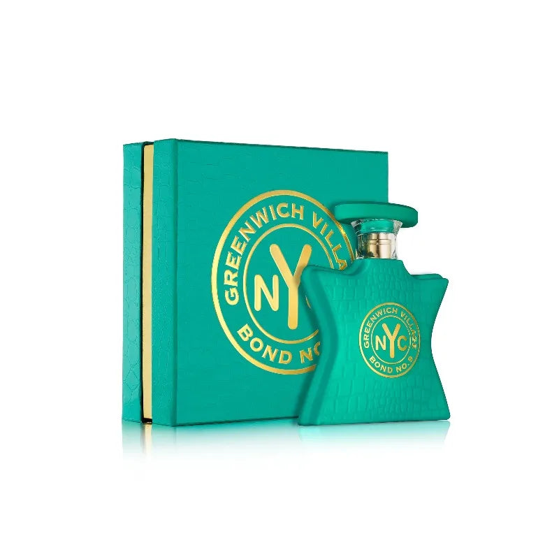 Bond No. 9 Greenwich Village unisex Eau de Parfum bottle with elegant packaging, 100ML, long-lasting natural perfume fragrance.