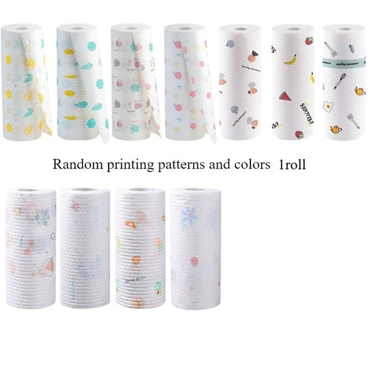 1roll Absorbent, Thick-Cotton Kitchen Paper Towels-Kitchen Paper Towels | Playful|Washable Paper Towels Paper Towels for Kitchen