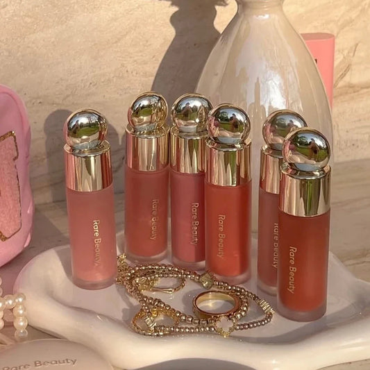 Blushimmer 11-color matte liquid powder blusher and dual-use cheek and lip powder with natural, moisturizing finish.