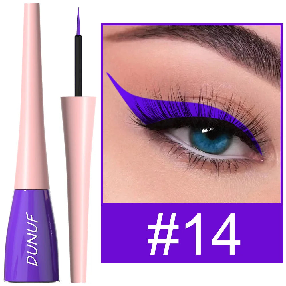 Blushimmer matte dark green waterproof liquid eyeliner pencil with ultra-thin tip and quick-dry formula, ideal for precise eye makeup.