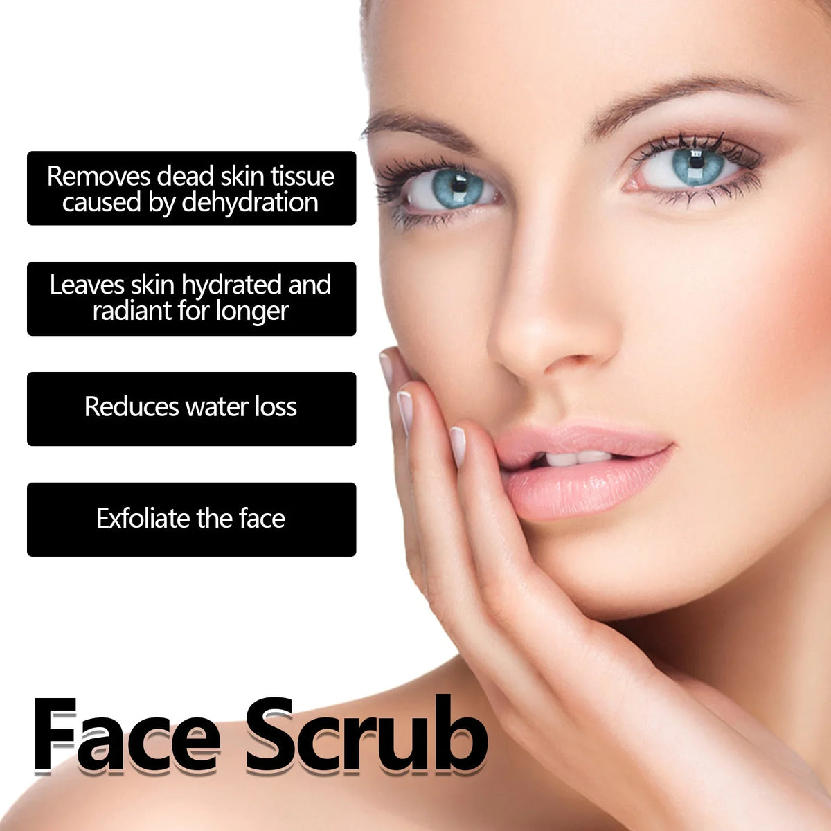 EELHOE Facial Scrub Soften Cutin Removal Dead Skin Repair Face Moisturizer Skin Smooth Shrink Pores Tightening Skin Care Scrub