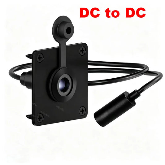 Starlink Mini DC power connector cable female to female adapter kit, waterproof wall socket passthrough for Starlink Mini, by BACKUPMYFILESNOW.COM®