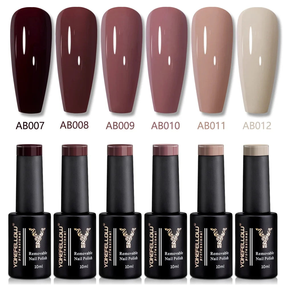 Blushimmer Yokefellow 2022 nail gel polish in new color, 10ML semi-permanent varnish with base and top coat, soak-off organic nail color