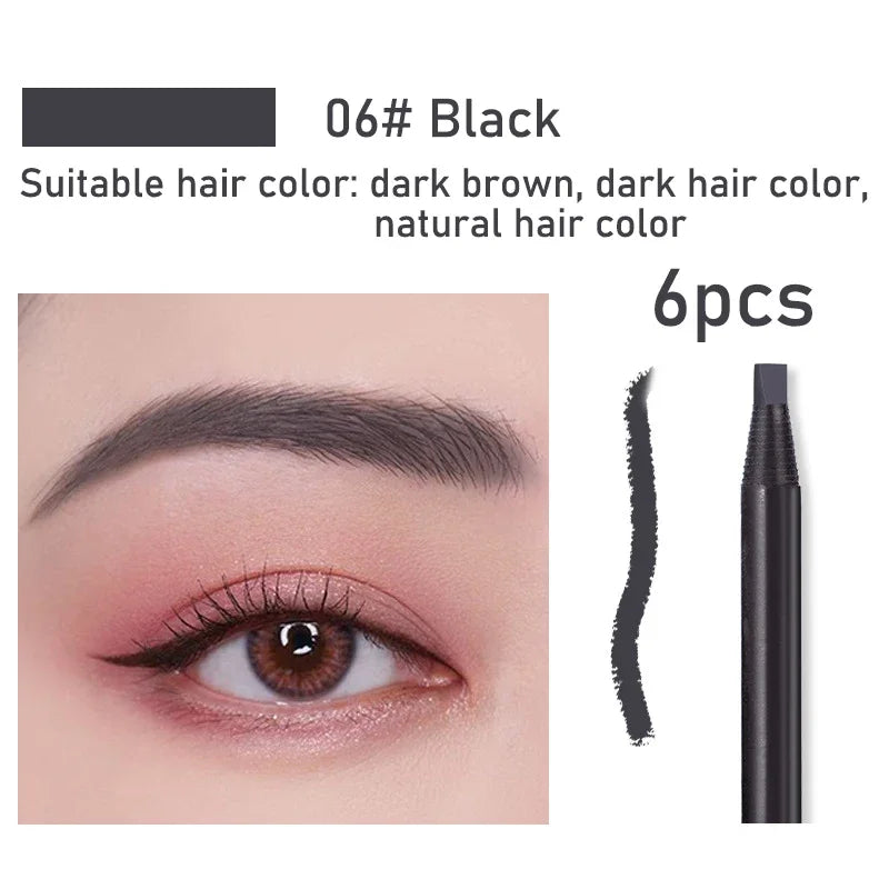 Blushimmer HAOZHUANG waterproof long-lasting eyebrow pencil with soft brush for precise eyebrow makeup and tattooing.
