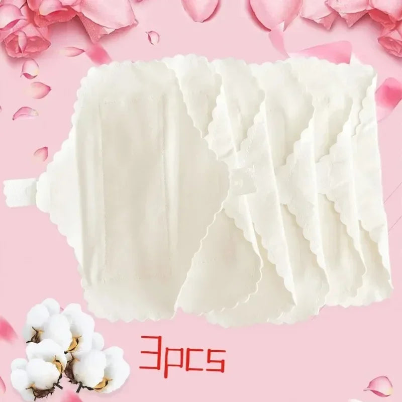 3Pcs Waterproof Panty Liner Feminine Thin Reusable Sanitary Pads Period Panties Leakproof Cotton Pad Washable Hygiene Supplies