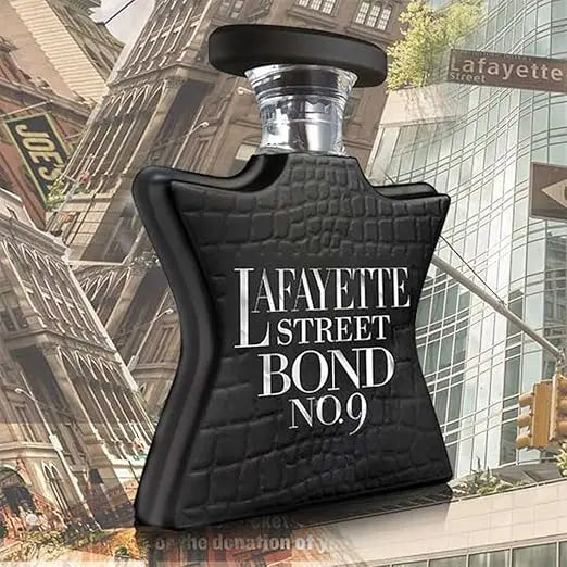 Blushimmer Bond No. 9 New York Lafayette Street men's Eau De Parfum cologne with Arabian pheromones, 100ml bottle.