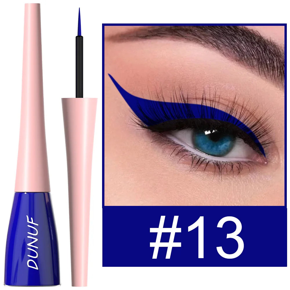 Blushimmer matte dark green waterproof liquid eyeliner pencil with ultra-thin tip and quick-dry, long-lasting eye makeup.