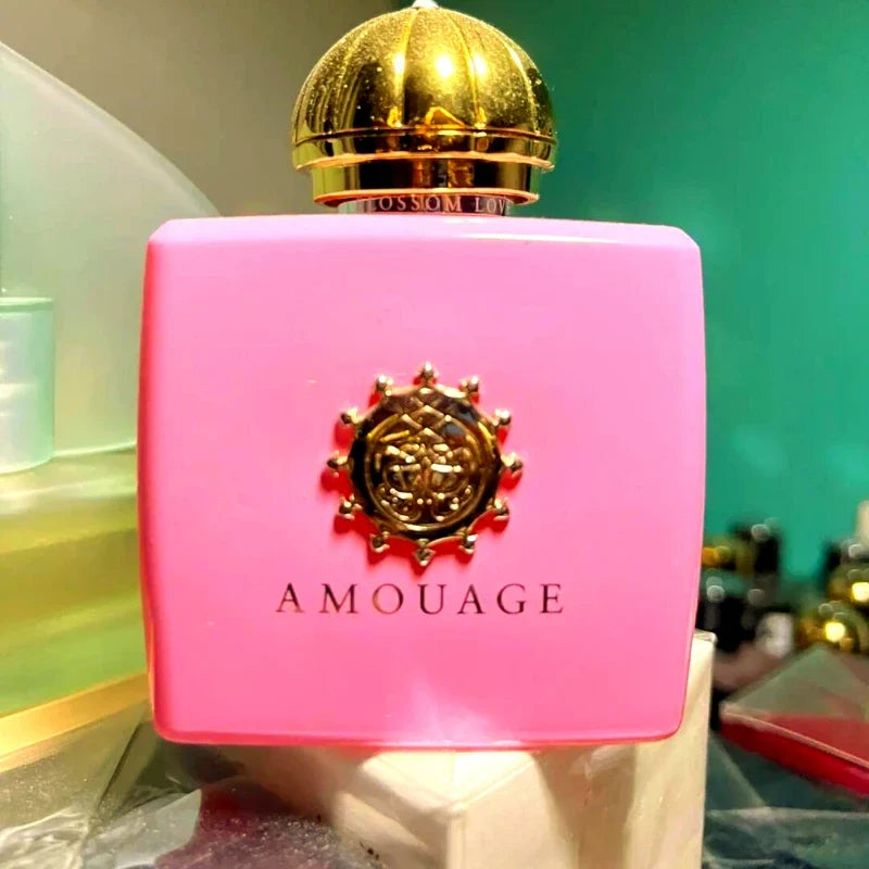 Womens floral perfume by Blushimmer featuring violet, lilac, peony, rose, and soft musk notes in a 100ml elegant bottle.