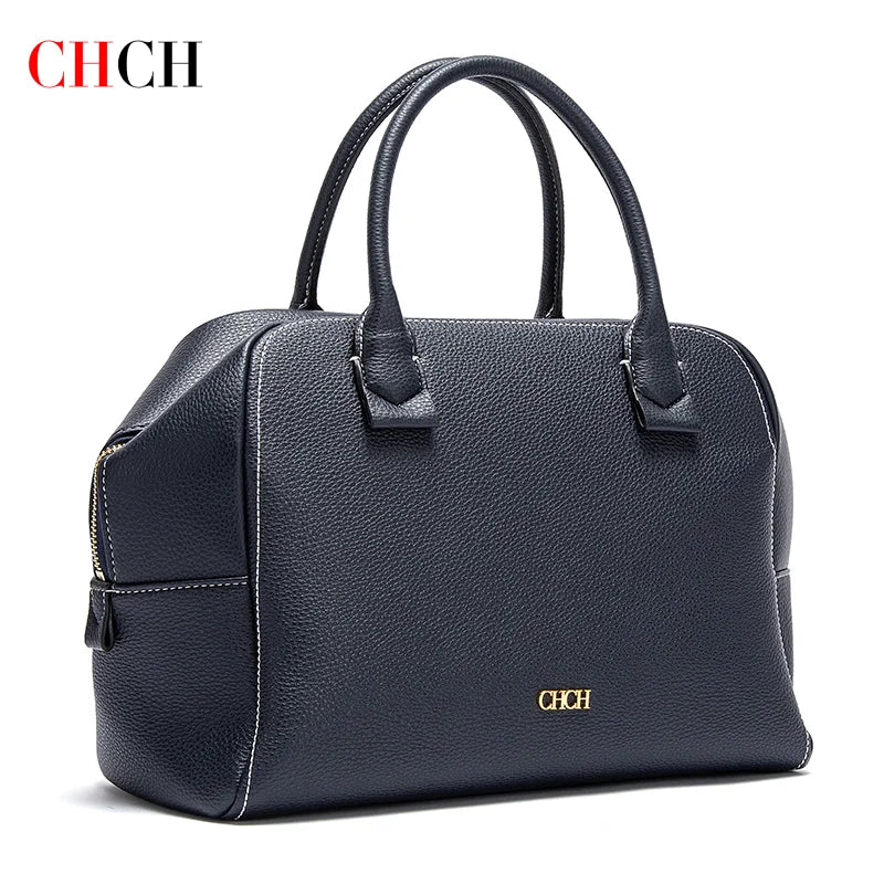 LPO women's deep blue crossbody pillow bag with wide strap, stylish and functional accessory for everyday use.