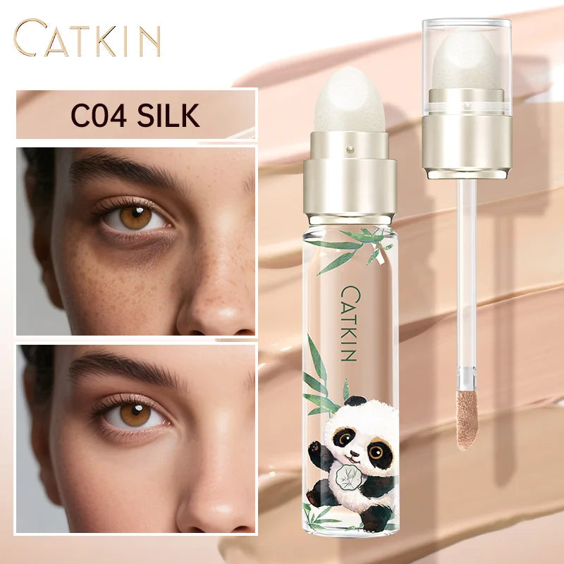 Blushimmer CATKIN Panda double-headed concealer with liquid and cream formulas for dark circles and skin spot coverage.