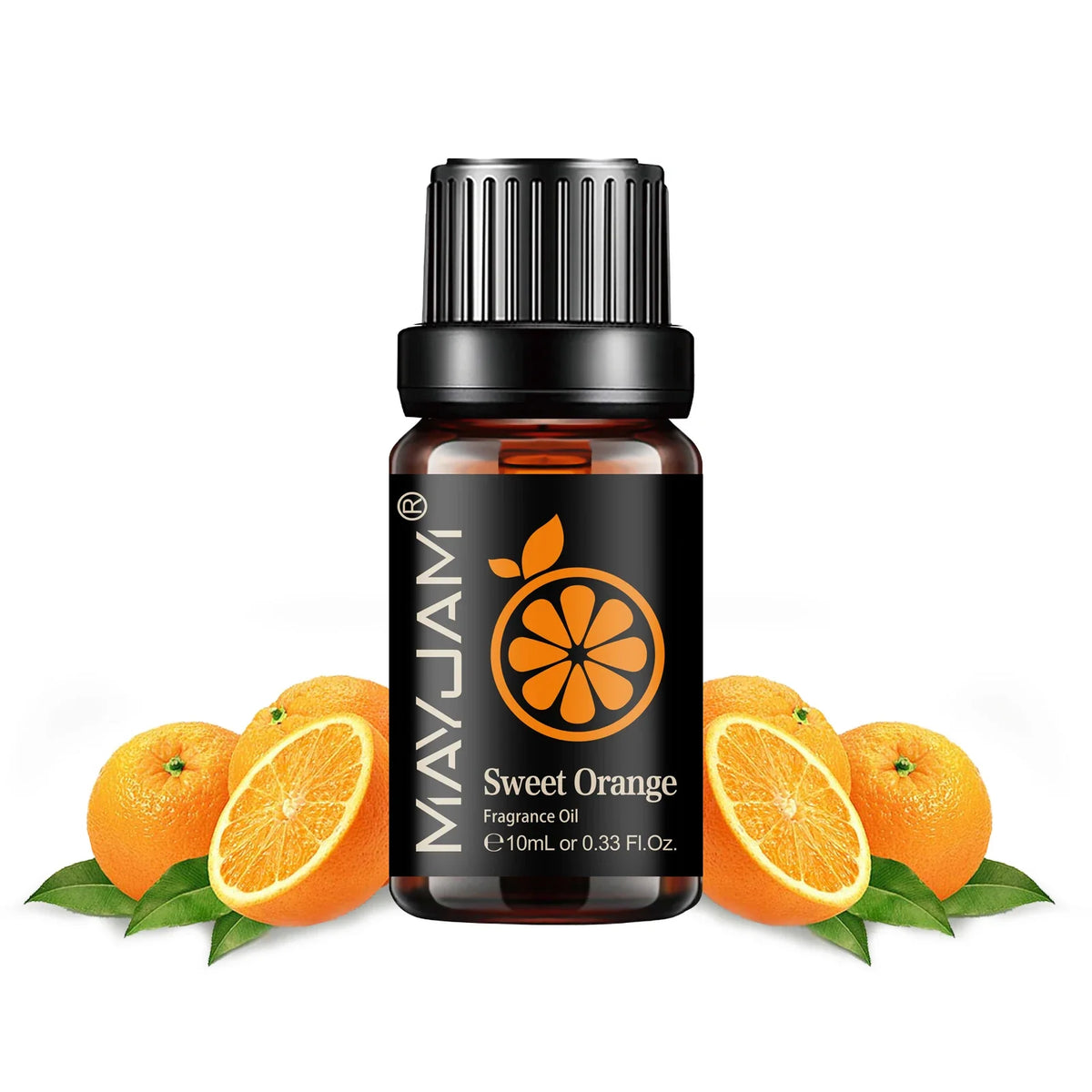 Blushimmer MAYJAM fruit essential oil collection featuring cherry, banana, papaya, grape, litchi, guava, kiwifruit, pear, and fig fragrances.