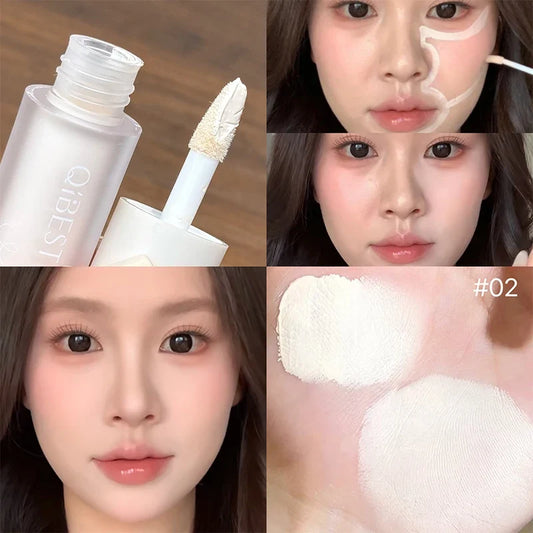 Blushimmer QIBEST liquid contour highlighter, multi-purpose blush cream and cheek tint with matte finish for face makeup.