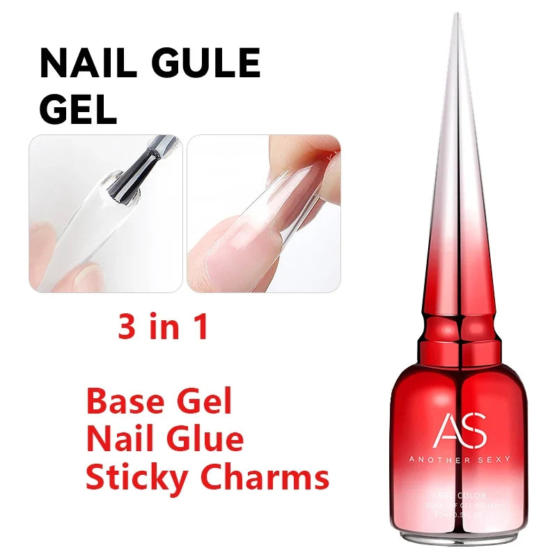 Blushimmer AS 15ml transfer foil gel nail polish with star sticker design, fast-drying UV and LED soak-off gel varnish.