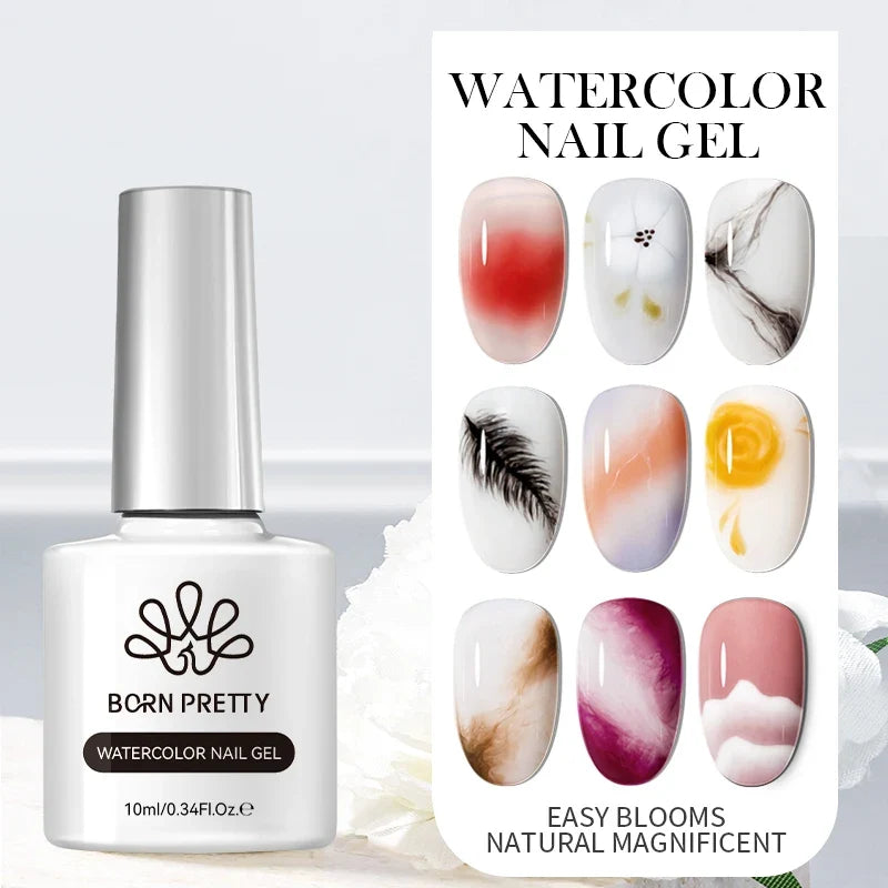 Blushimmer Born Pretty silver carat glitter gel nail polish with reflective sparkle and ultra-shine finish for UV nail art.
