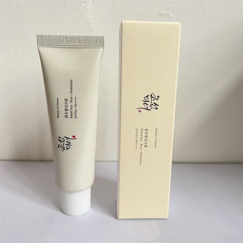 Silcy Skin SPF50+ Anti UV Sun Block facial cream with rice and probiotics, suitable for face and body, 50ml.