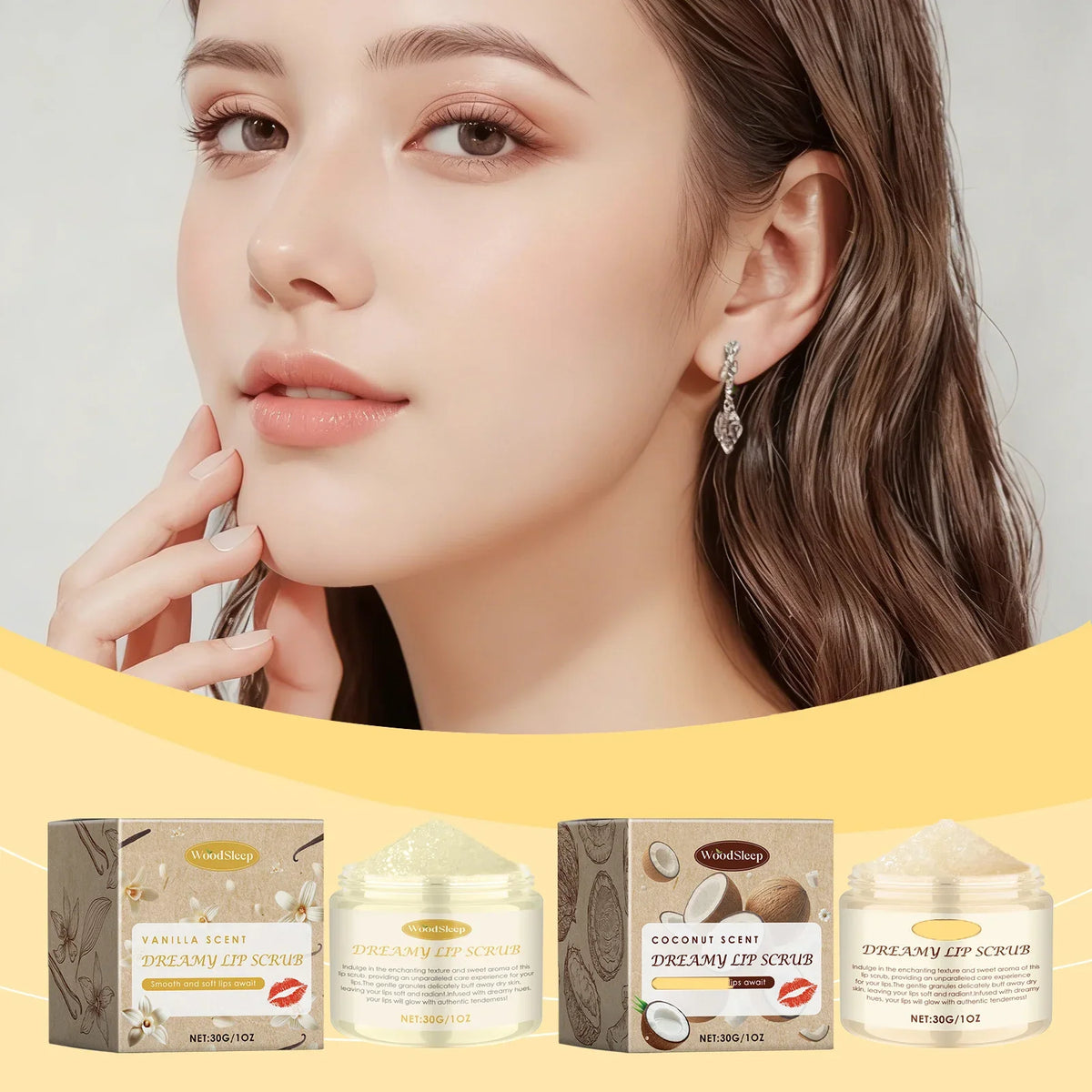 Blushimmer 3-in-1 lip scrub mask with exfoliating, moisturizing, and repairing properties for smooth, bright, and nourished lips.