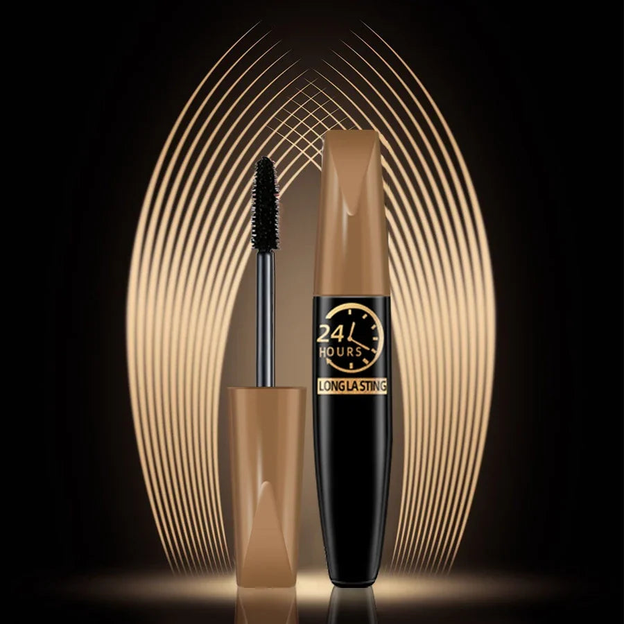 Blushimmer 5D Eye Black Waterproof Mascara with silk fiber for long, enhanced eyelashes and eye makeup, suitable for women.