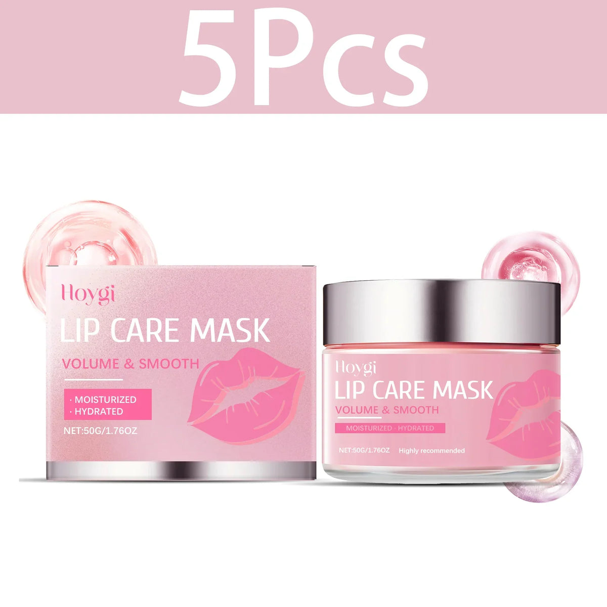 Blushimmer HOYGI Sleep Lip Mask with deep hydration, exfoliation, and lip line fading for soft, moisturized, and cracked lips.