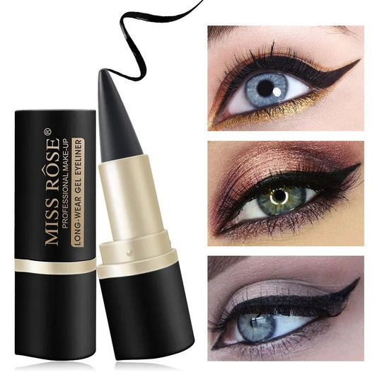 Blushimmer creamy textured eyeliner pencil in black, sweat-proof and easy to apply, ideal for daily makeup looks.