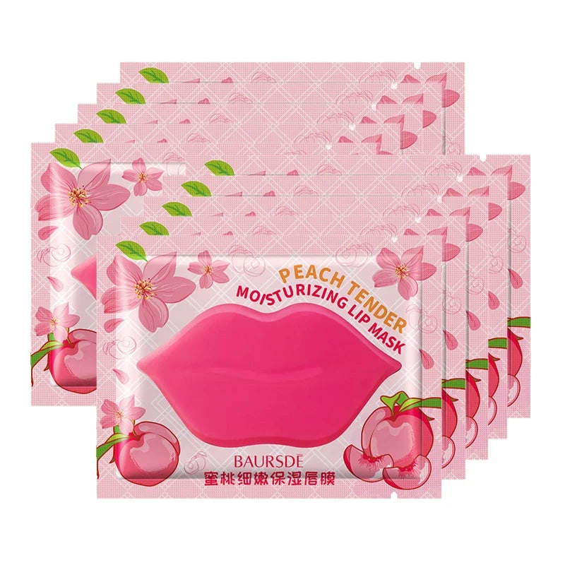 Blushimmer collagen nourishing lip mask with fruits essence, moisturizing and firming lip patches for skin care.