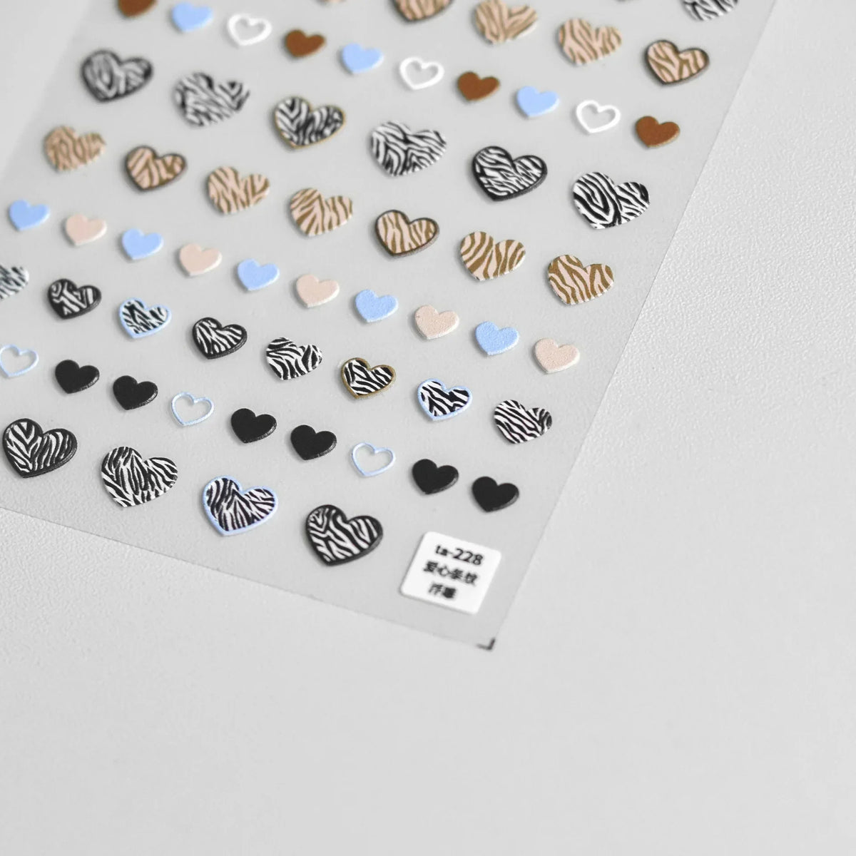 Colorful Cat's Eye 5D gradient European love heart gem nail art stickers by Blushimmer, featuring geometric wing crystals.
