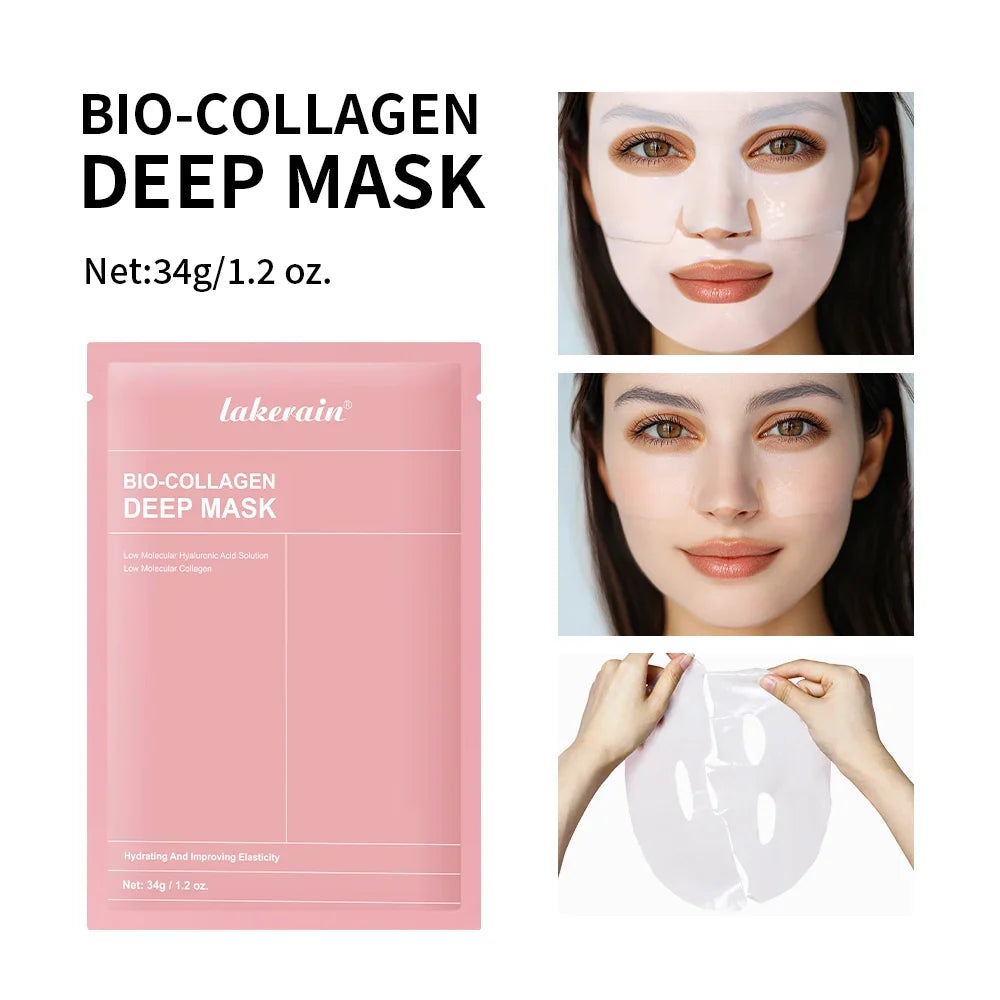 Korean Deep Collagen Mask Peel Off Mask Face Anti Wrinkle Lifting Skin Care Masks Bio Pack Night Wrapping Woman Overnight Skin
