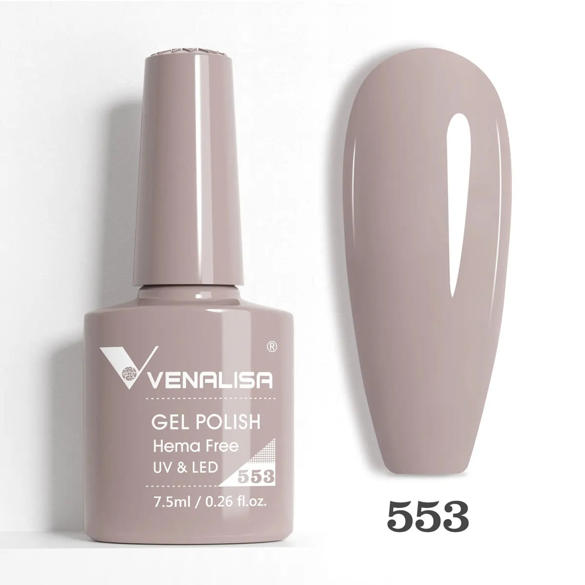 Blushimmer Venalisa HEMA TPO free nail gel polish with glitter, full coverage pink nude color, soak-off UV LED French nail gel
