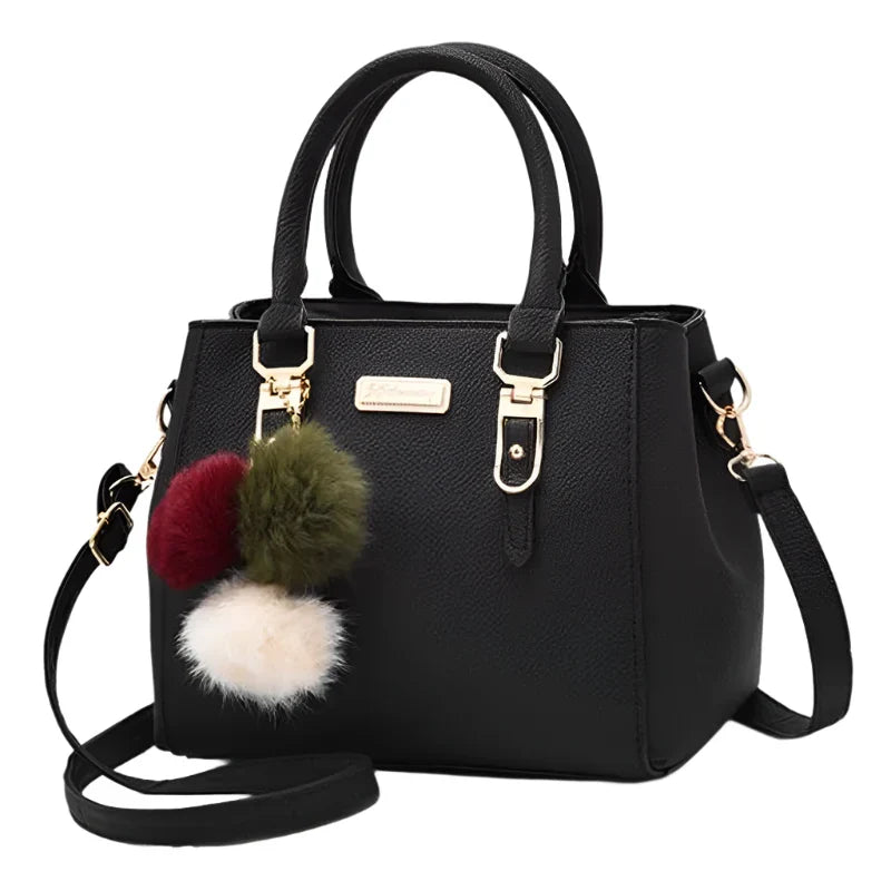OBA vintage leather women's tote crossbody handbag with adjustable strap and spacious interior, stylish accessory for everyday use.