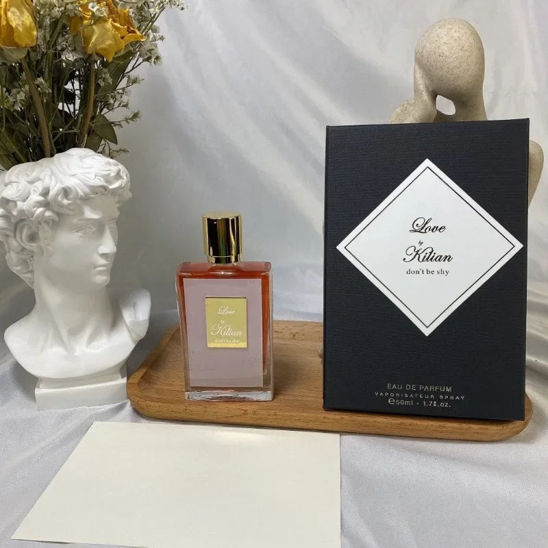 Elegant 50ml Blushimmer Unique Niche Perfume for women, featuring floral, oriental, woody scents in eight luxurious variants.