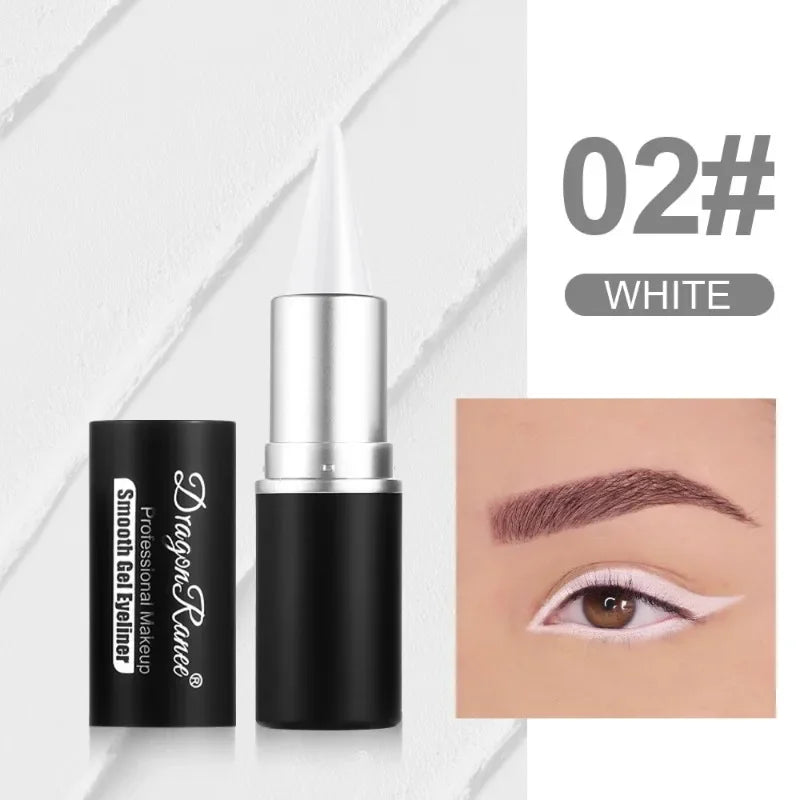 Blushimmer waterproof eyeliner gel in black and blue, quick-drying, matte cream formula in a sleek eyeliner pen for easy makeup application
