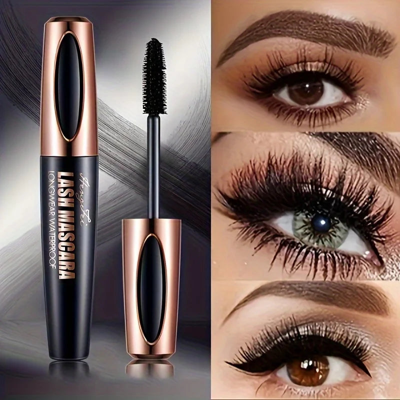 Blushimmer 4D Lash Mascara with waterproof, smudge-proof black lashes, long-lasting, natural, full, no flaking or clumping
