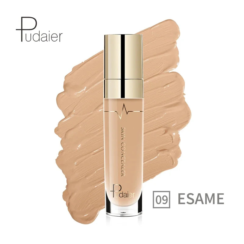Blushimmer liquid face contour concealer and foundation palette with waterproof, full coverage shades for dark skin makeup.