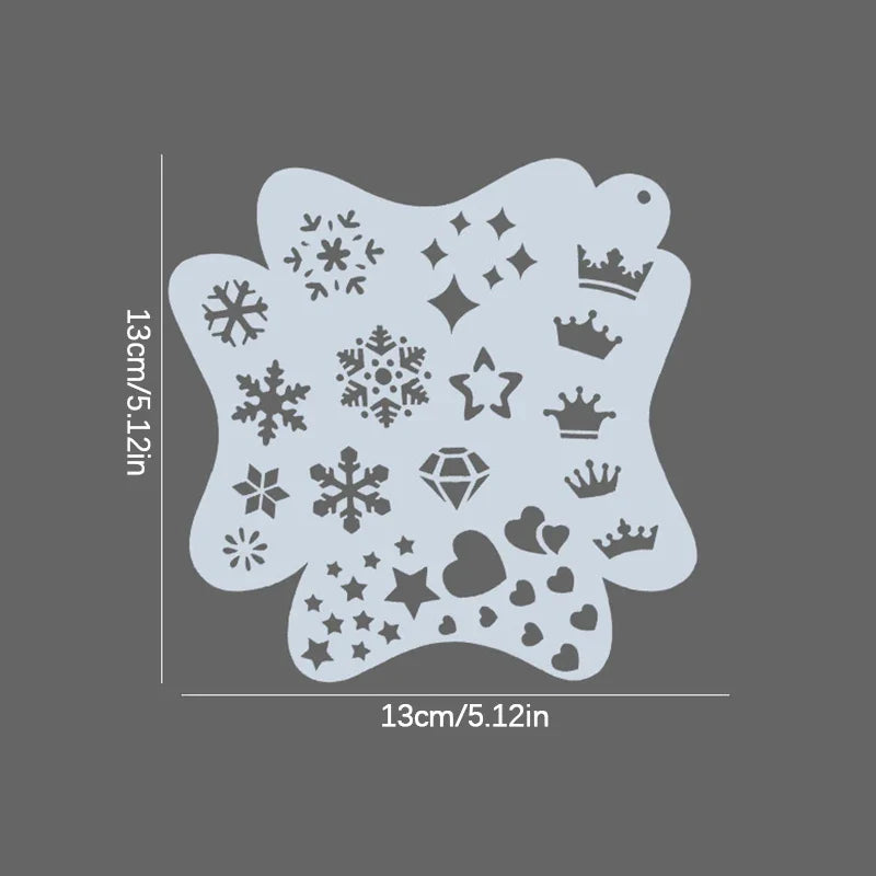 Reusable Blushimmer body painting stencils with face art stamps and temporary tattoo designs on plastic sheets.