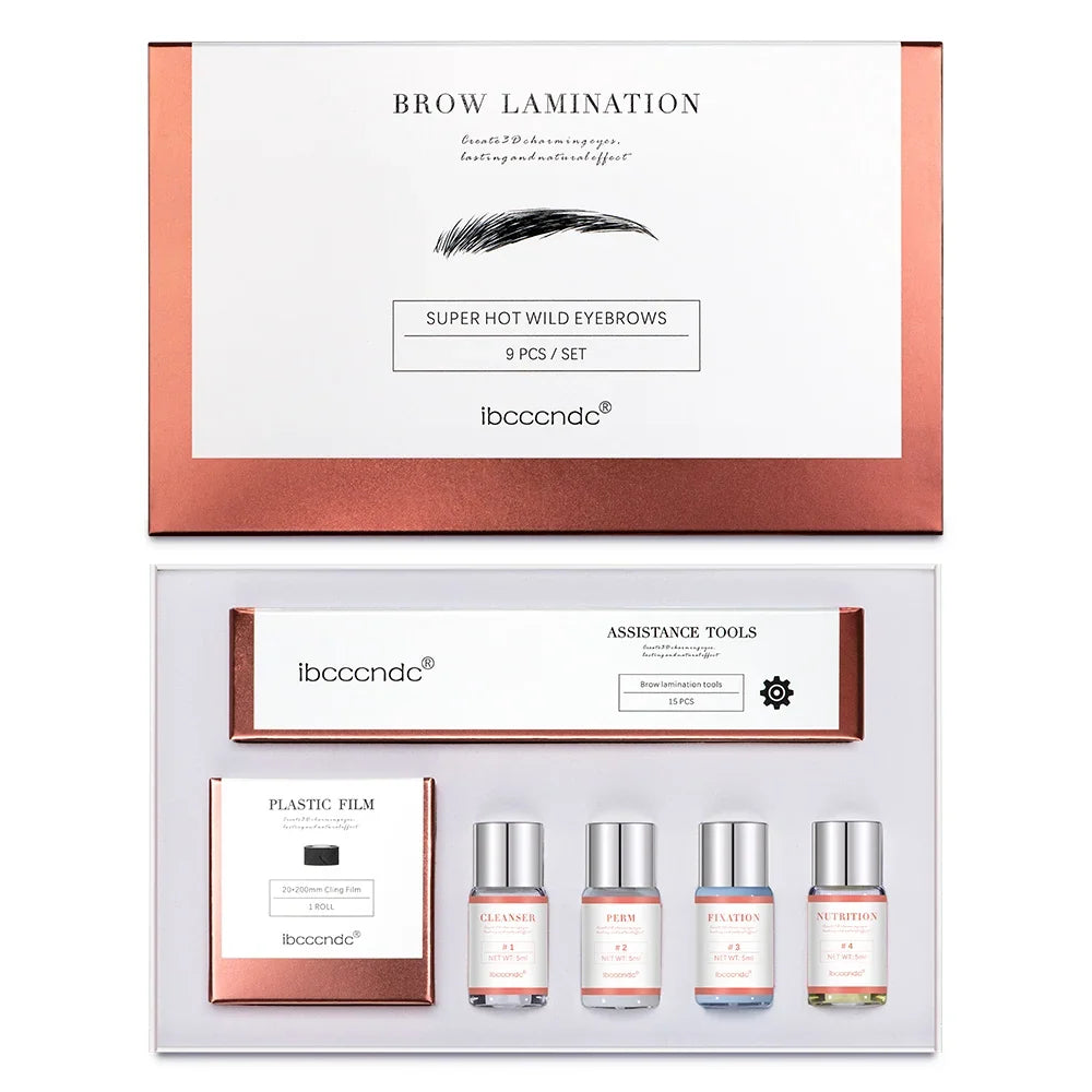 Eyebrow Lamination Kit with Keratin Perming Lotion