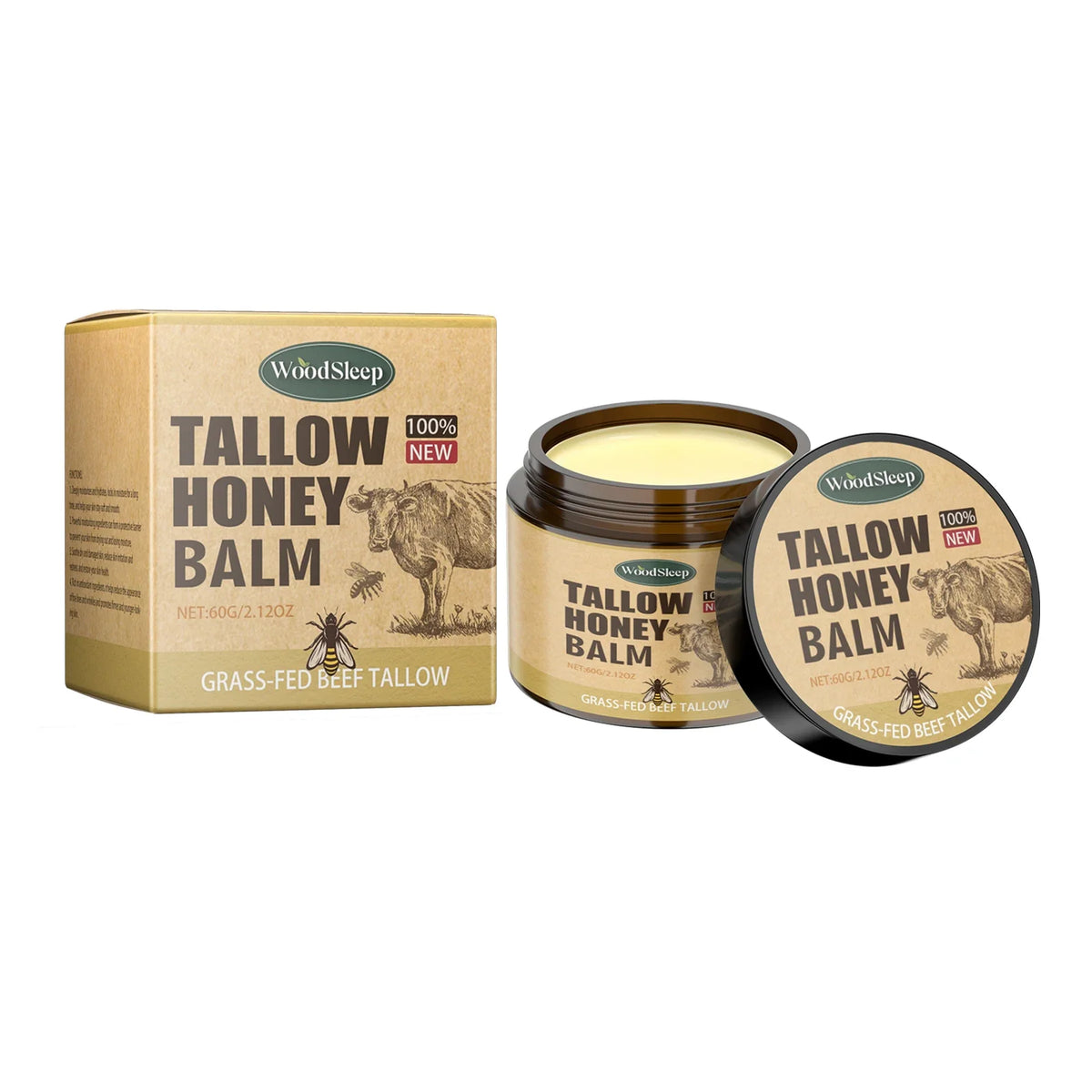 Blushimmer whipped beef tallow and honey face moisturizer with organic ingredients, fast absorption, and body lotion consistency.