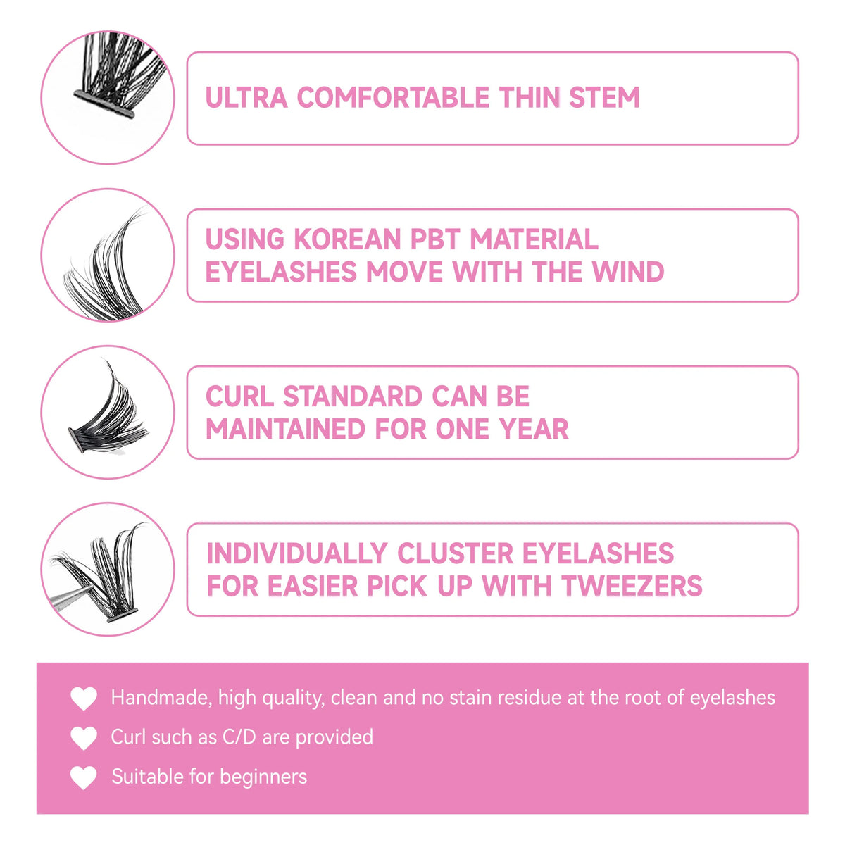 DIY Lashes Extension Kit Eyelashes 40D 8-16mm 240PCS Clusters Lash Bond and Seal Makeup Tools for Gluing Lashes Gluing Glue