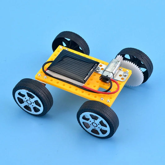 Mini solar car toy for kids by XDR, energy-powered STEM educational toy with assembled design, promoting creativity and learning.