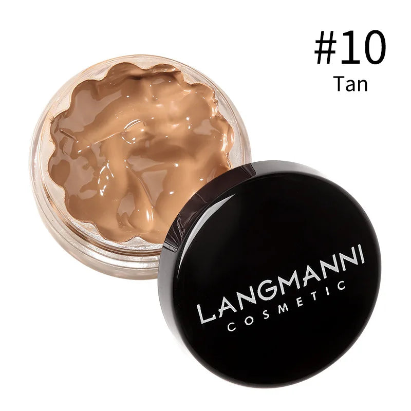 Blushimmer full coverage liquid concealer and waterproof foundation makeup base for dark circles, acne, natural matte finish.