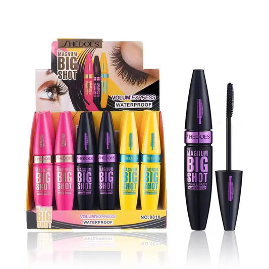 Silcy Skin 4D black mascara with volumizing, curling, and long-lasting formula for all skin types, perfect for enhancing eyelashes